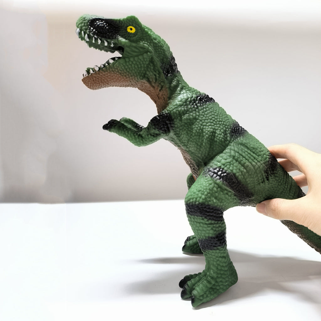 Realistic Soft Rubber Dinosaur Toy Figures for Kids - Choose Tyrannosaurus Rex, Triceratops, Pterodactyl, Brachiosaurus, Acanthosaurus or Combo, Durable Dino Playset for Boys and Girls, Birthday Christmas Gift