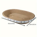 Arch-Shaped Cat Scratching Board Bowl – Corrugated Cardboard Cat Scratcher Pad with Curved Lounge Design, M (16.93") & L (18.5") Sizes for Indoor Cats & Kittens