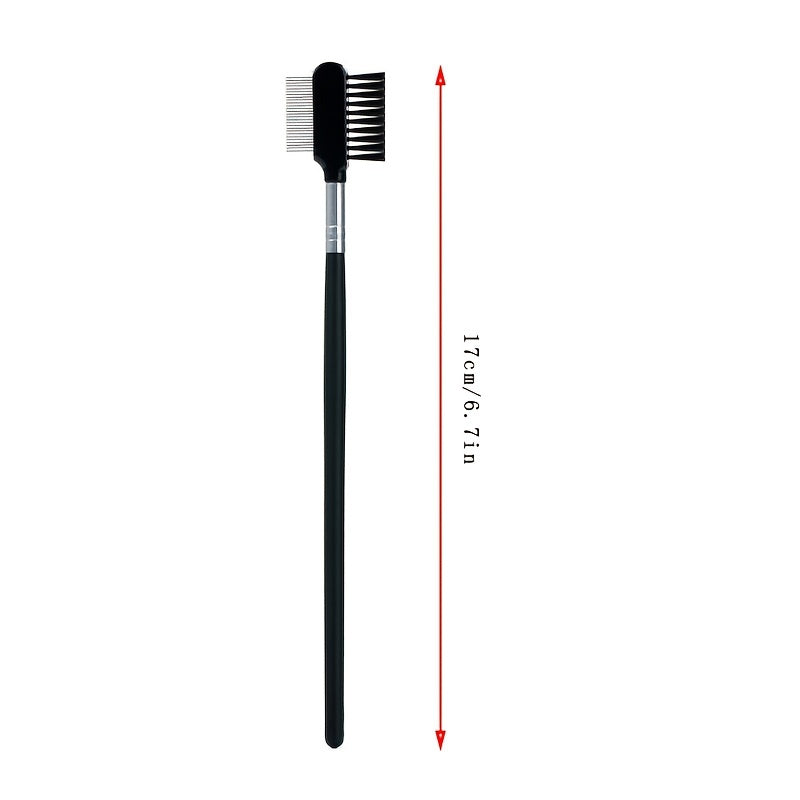 Pet Eye Tear Stain Remover Comb - Double-Sided Eye Grooming Brush for Removing Crust Mucus and Tear Stains, Eye Care Tool for Small Cats and Dogs, Pet Grooming Accessories, Black