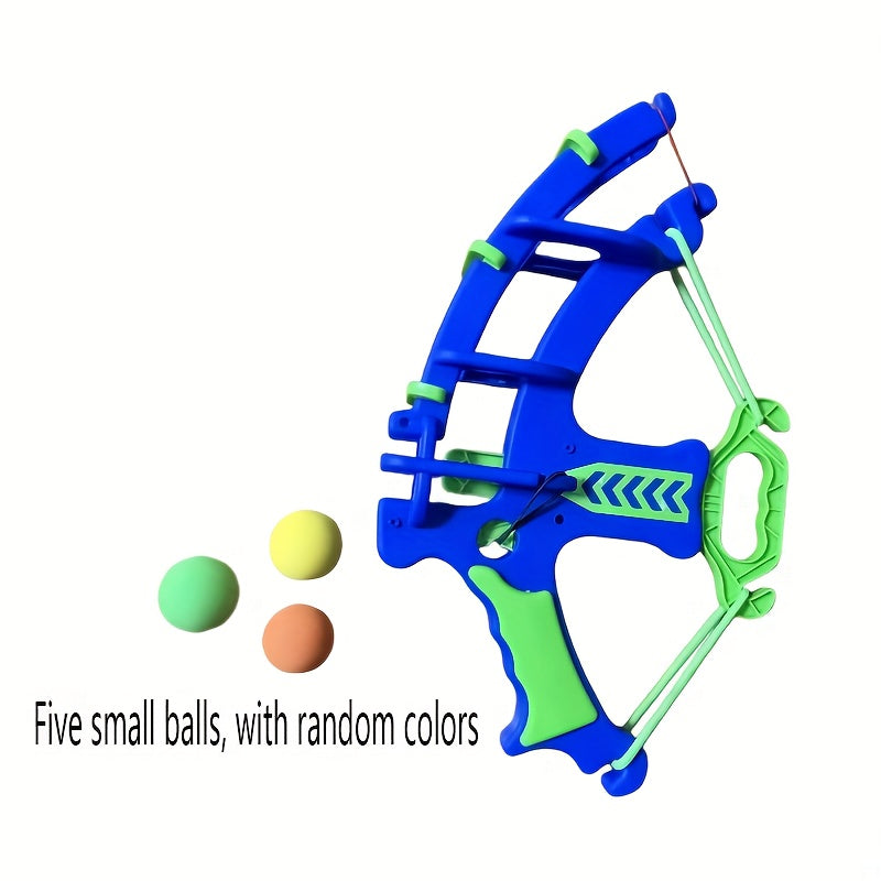 Kids Soft Foam Ball Bow Launcher Toy Set with 5 10 15 or 20 EVA Balls Safe Outdoor Indoor Active Play Competitive Shooting Game for Boys Girls Ages 3 and Up Birthday Gift Random Ball Colors