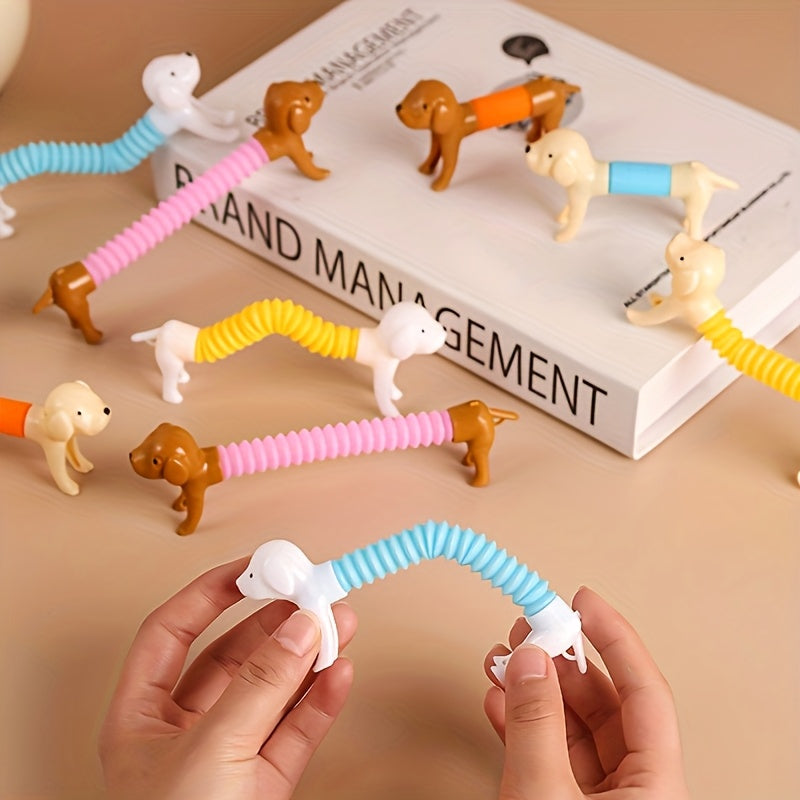 22pcs Stretchable Toy Puppies Bulk Set Assorted Shapes & Colors Stretch Dog Fidget Toys for Kids Classroom Prizes Party Bag Fillers Birthday Gifts Table Decorations – Random Style