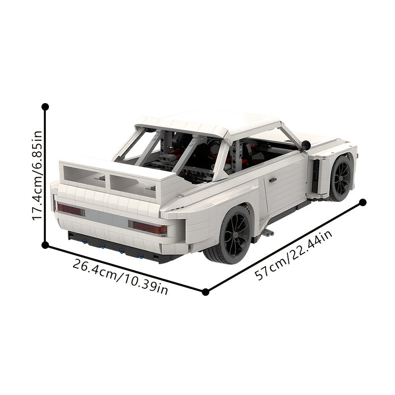 4754 Pcs Classic Racing Car Building Blocks 1:8 Scale – BMW 3.0 CSL IMSA 1975 Model Kit for Adults, ABS Large Brick Set, Automotive History Collector Gift, Expert STEM Display Build