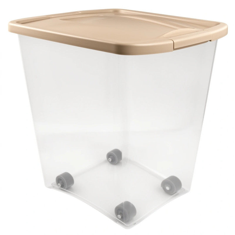 Large Pet Food Storage Container 50 lb - Airtight Fresh-Tite Seal, FDA-Approved Food-Safe Plastic, Keeps Dog & Cat Food Fresh, Pest & Moisture Proof Dry Food Dispenser Bin