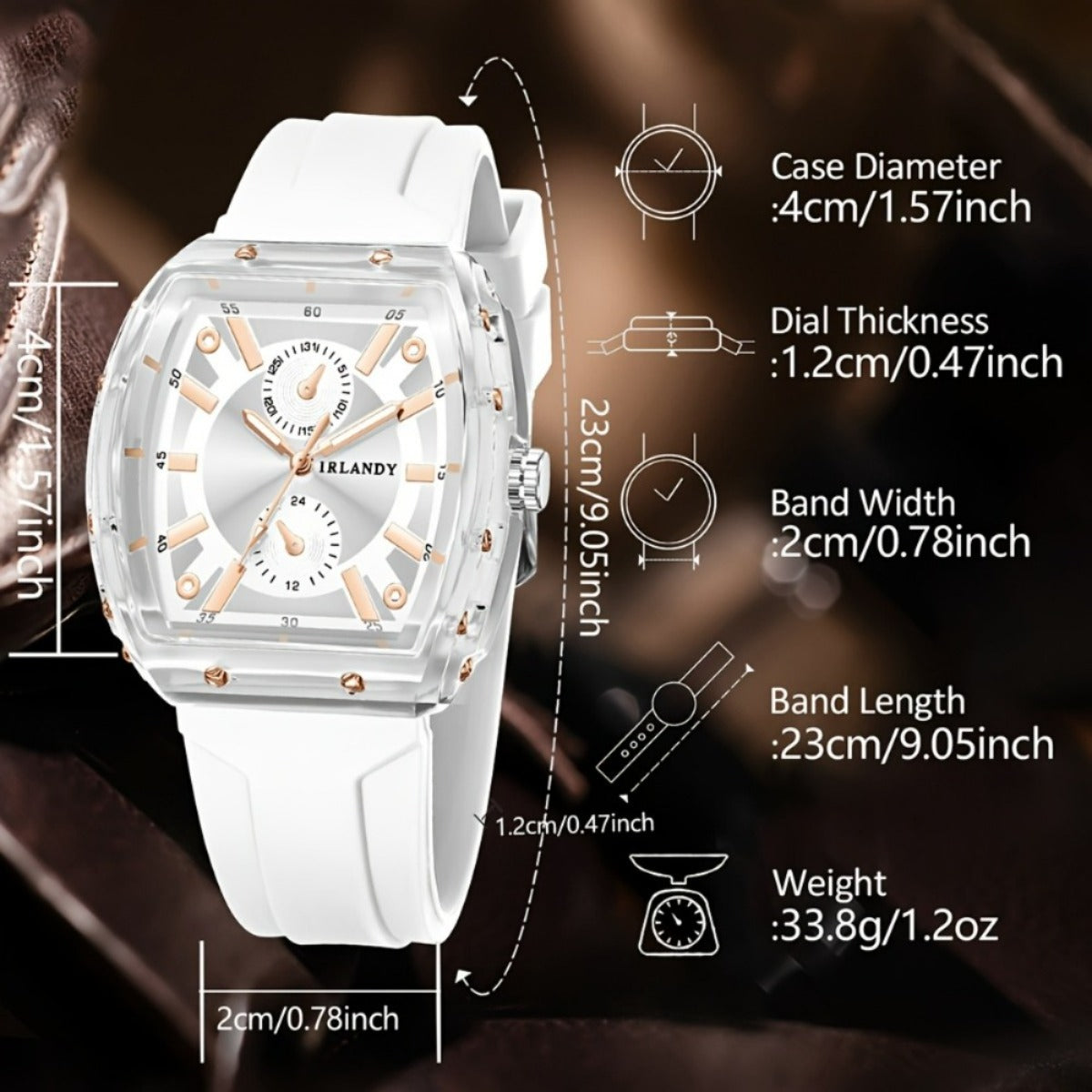 5-Pack Men's Quartz Watches – Casual Sport Minimalist Style with Alloy Case & Silicone Strap, Barrel Dial Wristwatch Set for Men, Daily Wear, Father's Day, Birthday & Holiday Gift