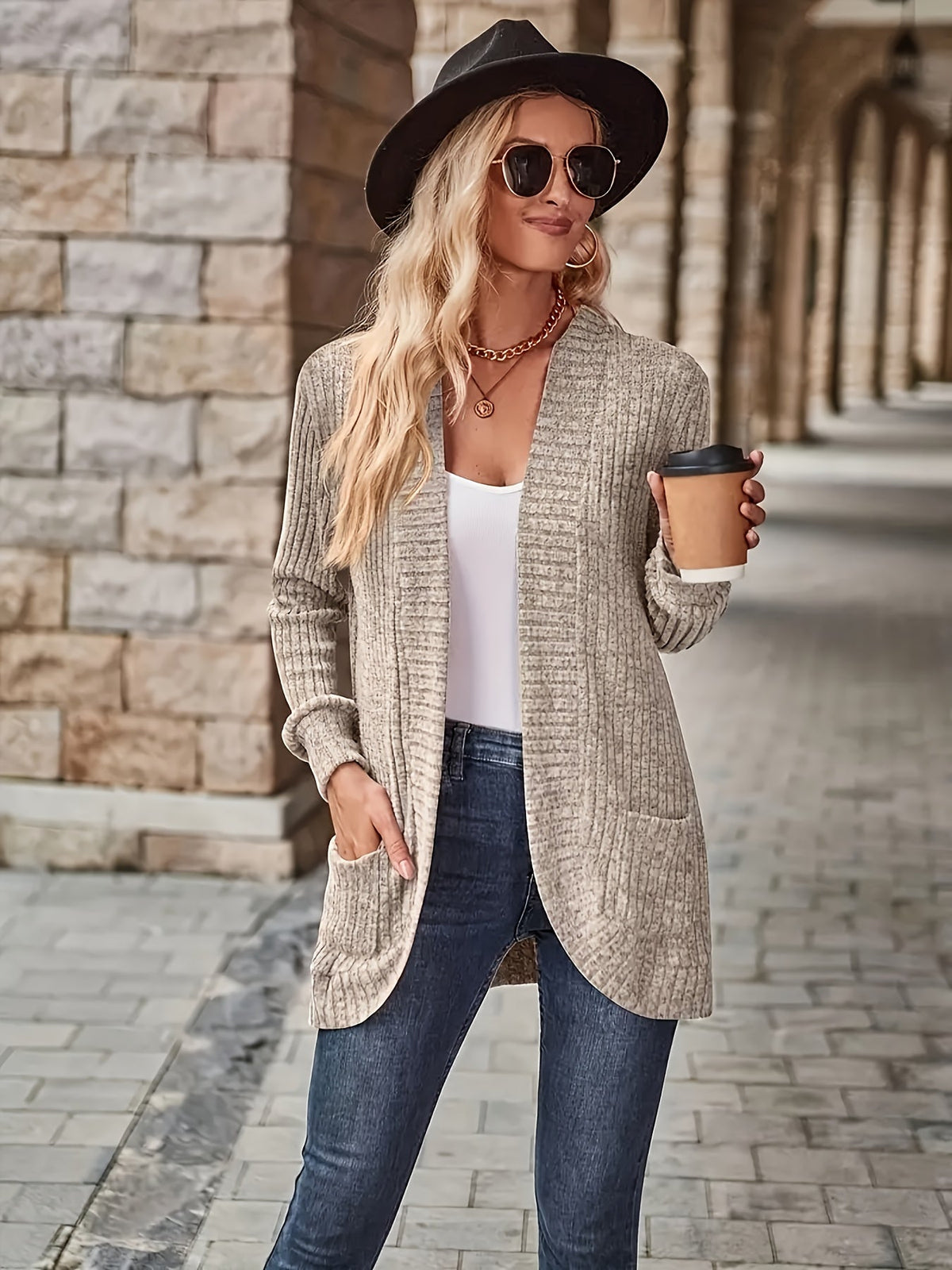 Women's Loose Casual Long Sleeve Blouse Solid Color Pocket Splicing Relaxed Fit Top 10 Colors S-XXL Spring Fall Everyday Wear