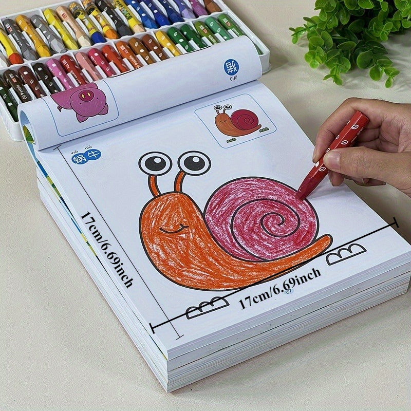 160-Page Kids Coloring Book with Animals, Oceans, Plants & Graffiti Patterns – Cute Educational Activity Picture Book for Boys & Girls Ages 4-8 | Fun Art Gift, Screen-Free Creative Learning