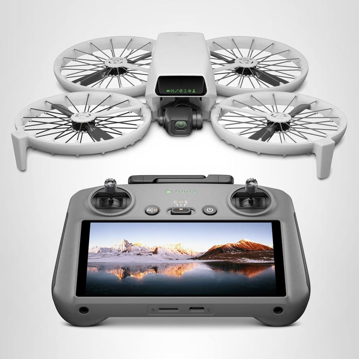 DJI Flip 4K Drone with RC 2 Screen Controller, 3-Axis Gimbal, 4K/60fps HDR Video, 48MP Camera, Under 249g FAA-Friendly, Carbon Fiber Propeller Guards, Subject Tracking, 31-Min Flight Time