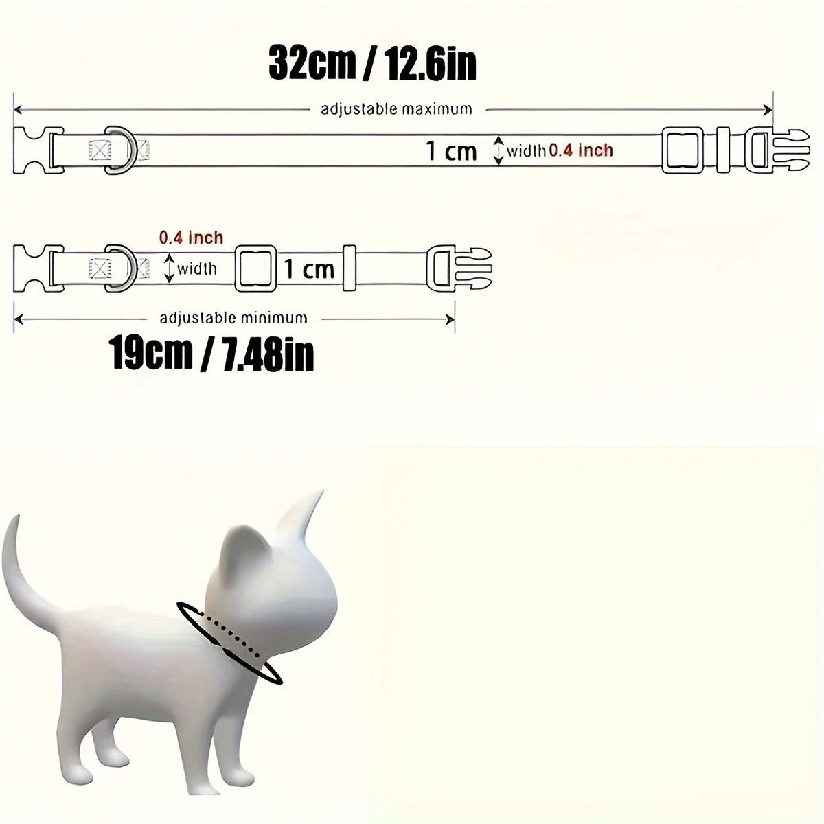 Cat Collar with Cat Face Pendant & Anti-Choke Safety Clasp - Adjustable Breakaway Collar for Cats 7 Colors Red Pink Black Blue Purple Cute Cat Accessory Gift for Cat Lovers