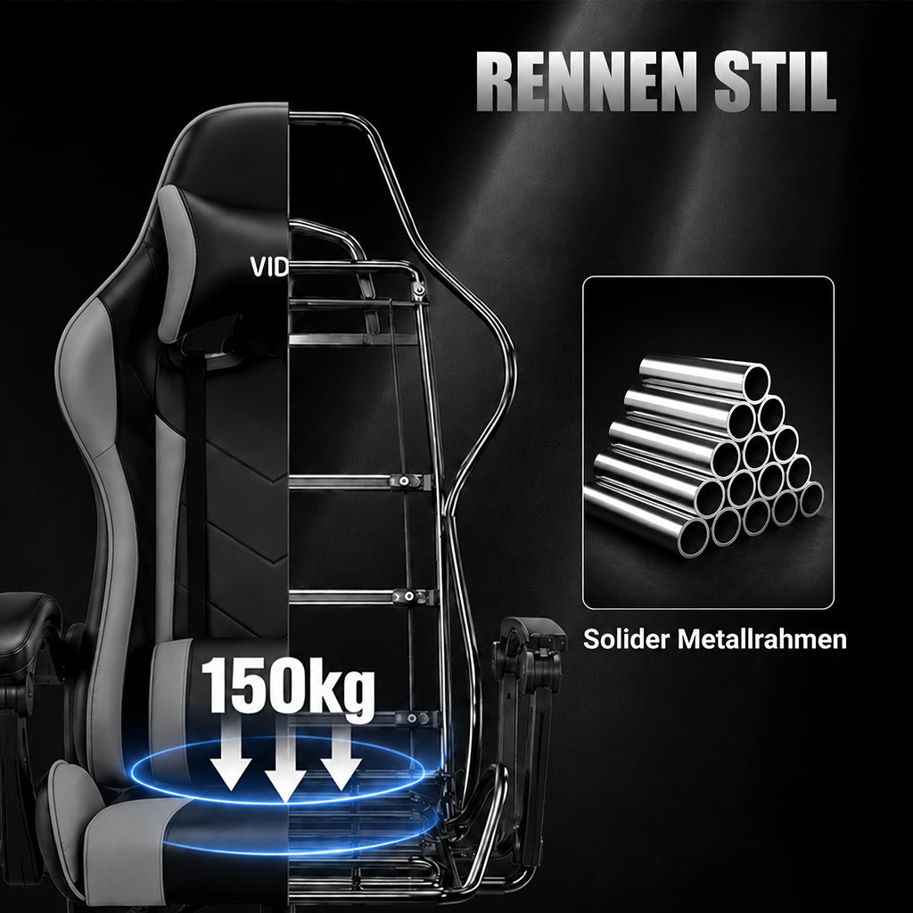 Ergonomic Gaming Chair Racing Style with Lumbar Support High Back Adjustable Office Chair for Adults Teens PC Computer Desk Chair Recliner