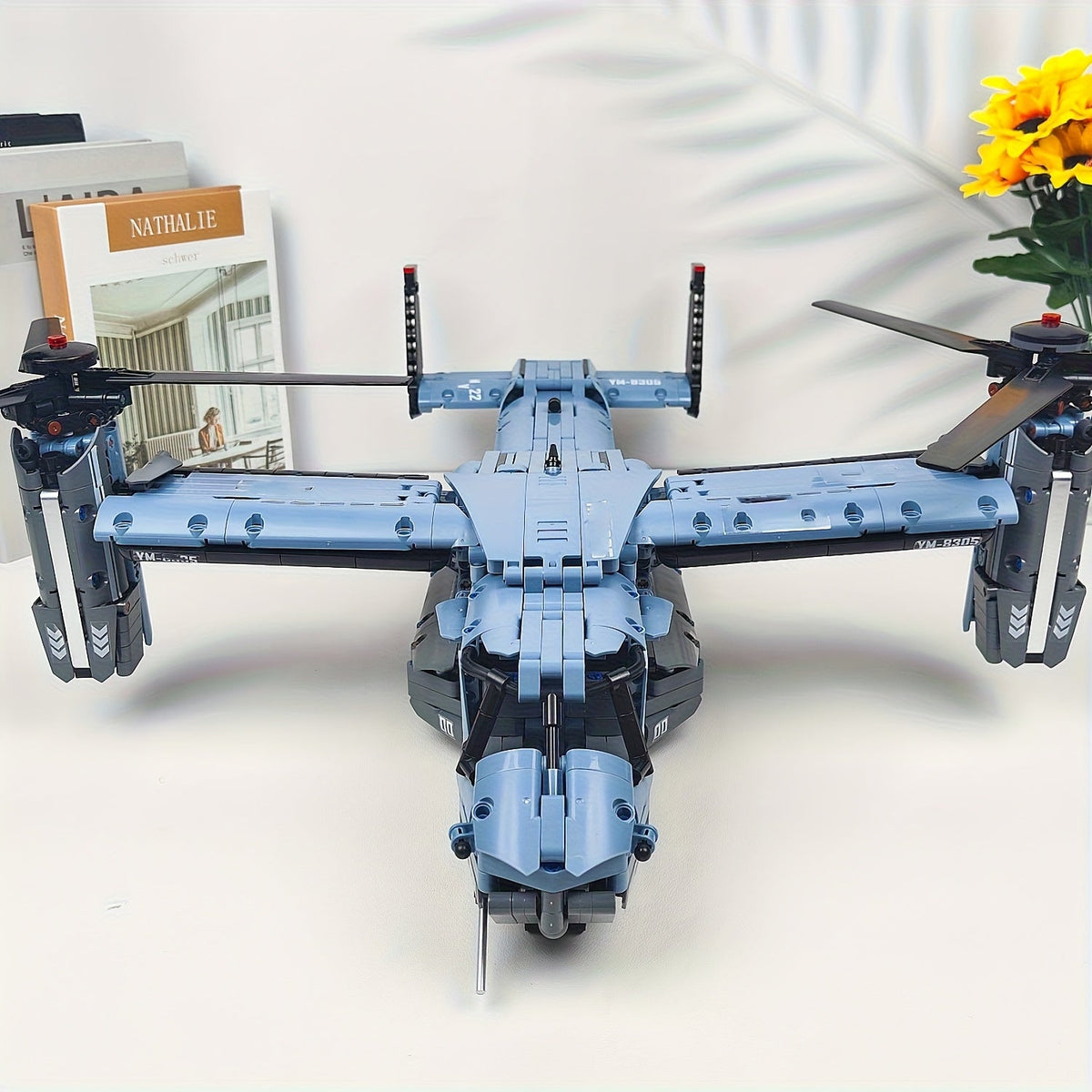 1480pcs Military Aircraft Building Blocks Set Fighter Jet Helicopter Osprey Airplane Bricks with Shock-Absorbing Landing Gear Assembly Model Desk Ornament Gift