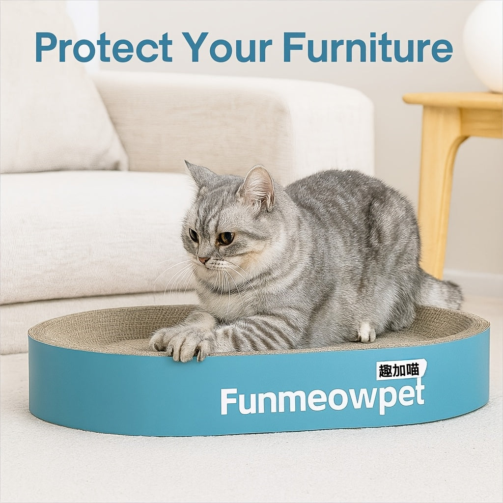 Extra Large Elevated Cat Scratching Bowl - Thickened Wear-Resistant No-Shed Scratch Proof Sisal Cat Scratcher Pad, Perfect Indoor Cat Gift