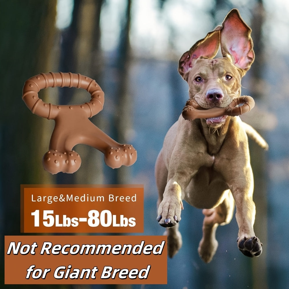 Beef Flavor Dog Chew Toy for Teeth Cleaning & Training – Interactive Durable Chew Toy for Small Medium Large & Giant Breeds, Promotes Dental Health, Satisfies Chewing Instinct, Long-Lasting