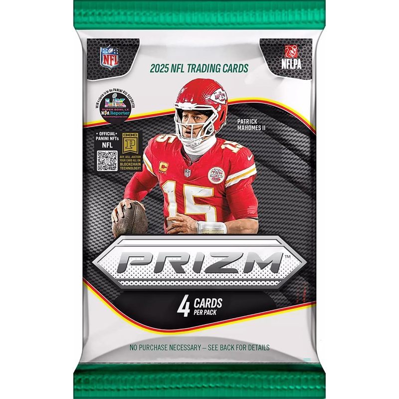 2025 Panini Prizm Football NFL Retail Box 96 Trading Cards 24 Packs Green Ice Prizm Autographs Rookies Inserts 6 Toploaders StreetCards Magnet Collector Gift