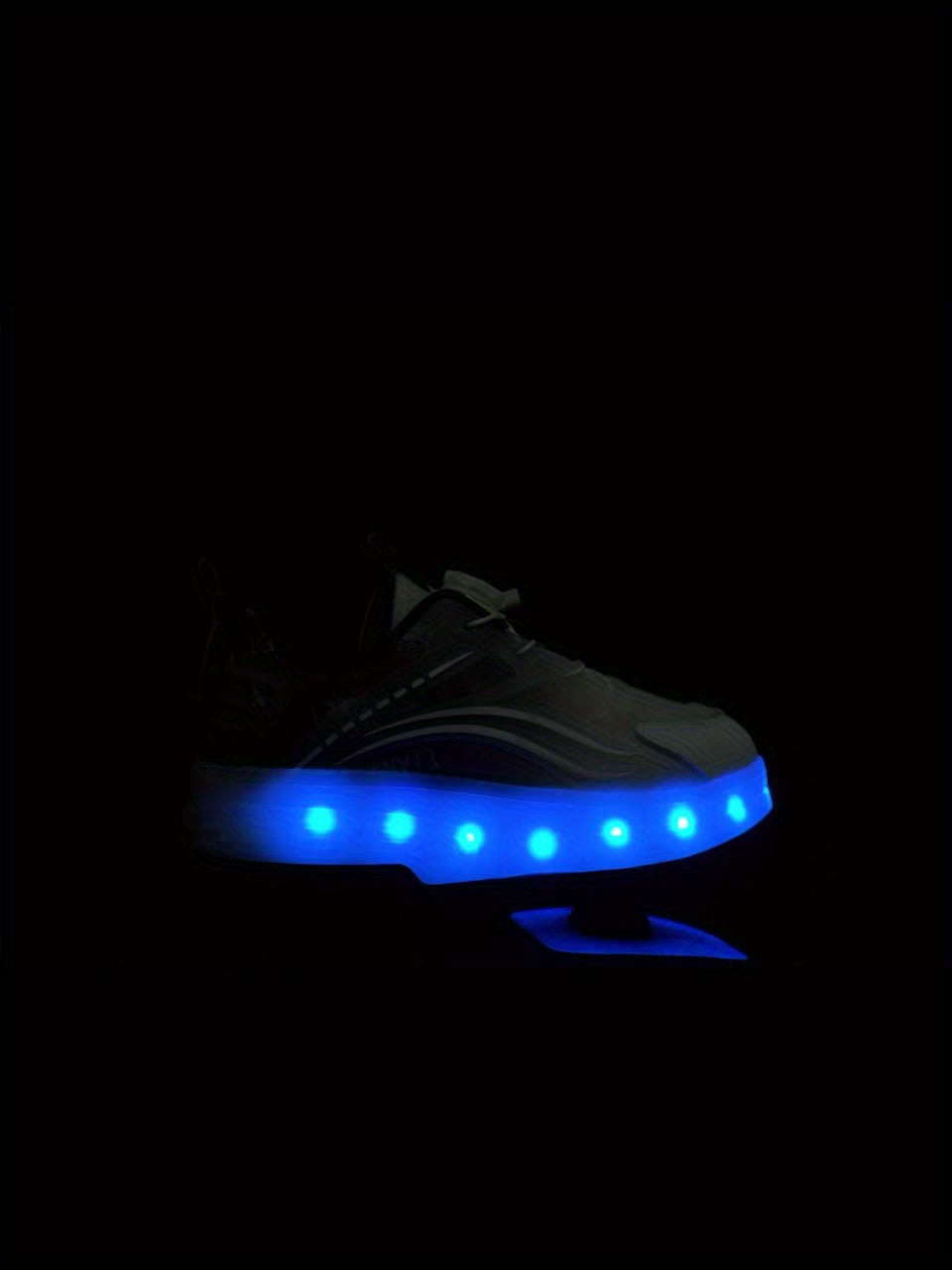 Kids LED Light-Up Roller Skates with Removable Wheels – Gradient Flashing Outdoor Skate Shoes for Boys & Girls, Balance Training Roller Skates, Fun Birthday Gift for Kids Ages 3-12