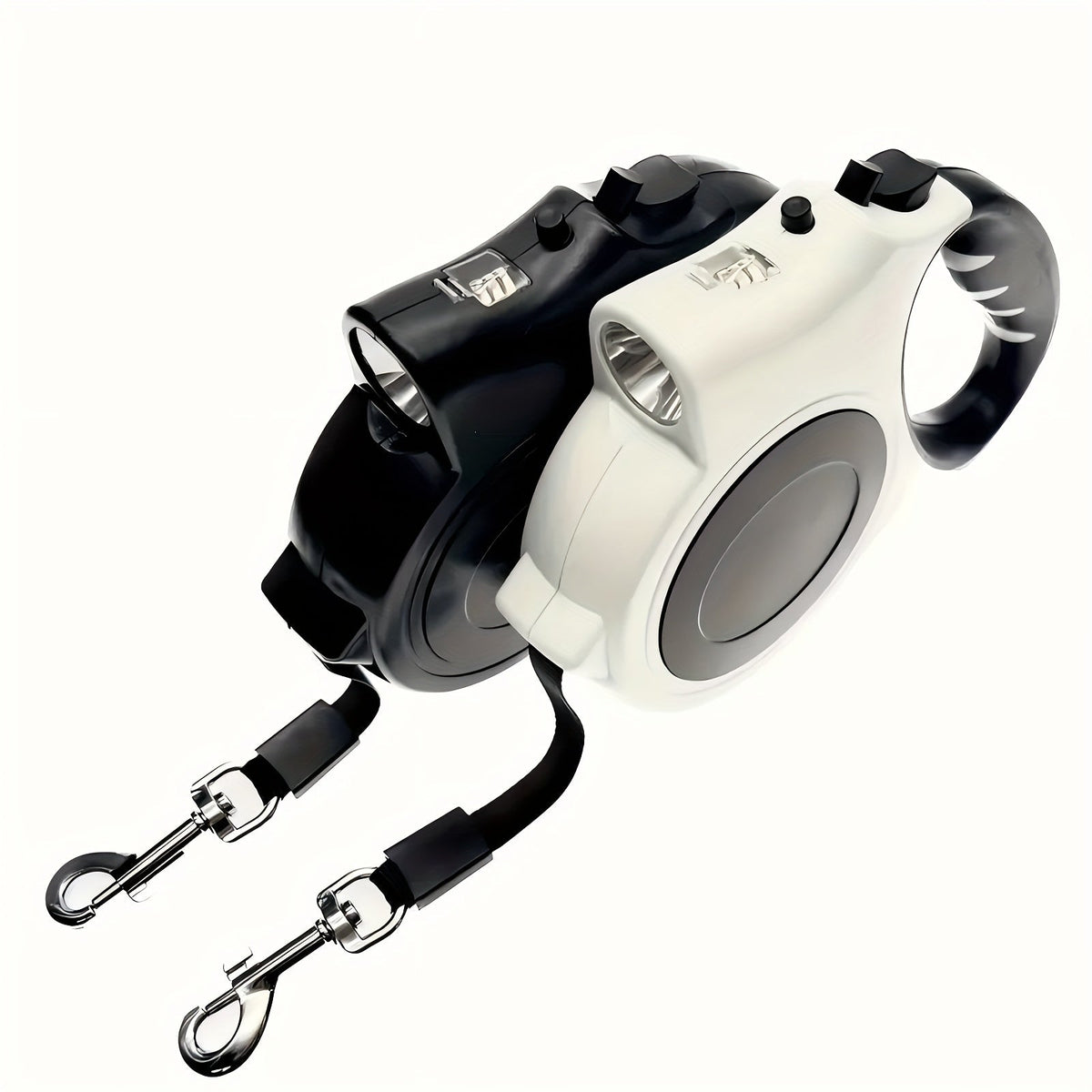 LED Retractable Dog Leash 16 Feet with Built-In Lights – Adjustable Durable PVC Traction Line for Small and Medium Dogs, Lighted Safety Leash for Night Walks & Jogging, One-Button Brake & Lock