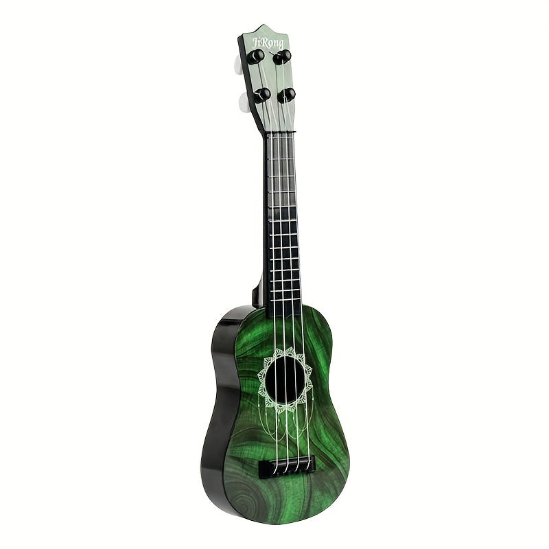 Kids Ukulele Toy Guitar 16.5 Inch Beginner Starter Musical Instrument Toy Early Music Education Gift for Children Toddlers Purple Blue Red Green White Black