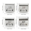 4-Pack A5 Dog Grooming Clipper Blades Set - Detachable Stainless Steel Blades #10 #7F #5F #4F Compatible with Andis Oster Heiniger & All A5 Series Clippers, Professional Pet Grooming Replacement Blades