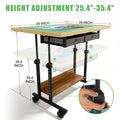 Wooden Puzzle Table with Legs, 6 Drawers & 4 Wheels - 5-Degree Tilting Board, Height Adjustable, Multi-Functional for Jigsaw Puzzles, Chess & Reading, Home Decor Gift (35x26" for 1500 pcs or 41x30" for 2000 pcs)