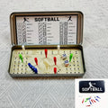 Sports Travel Board Game Set – Portable Wooden Finger Joint Dice Game for Football, Baseball & Softball, Fun Tabletop Game for Family Game Night, Parties & Gatherings, Gift for Sports Fans Kids Adults