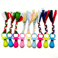 Pet Dental Teething Pacifier Toys 9 Pack - TPR Chew Toys for Cats & Dogs, Boredom Buster Dental Cleaning Chewing Toy Set for Puppies Kittens Small Medium Breeds