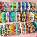 60-Piece Boho Handwoven Glass Bead Bracelet Set - Colorful Friendship Bracelets for Women Girls Best Friend Gift Game Day Fan Gear Daily Wear Stackable Layering Jewelry