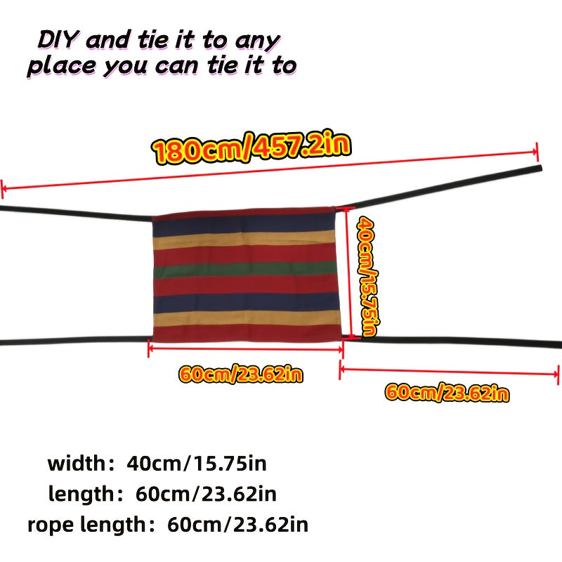 Pet Hammock for Cats & Small Dogs – Soft Breathable Hanging Cat Hammock with Sturdy Bite-Resistant Straps, Stable Weight Capacity, Easy Installation for Indoor Cage Crate & Furniture