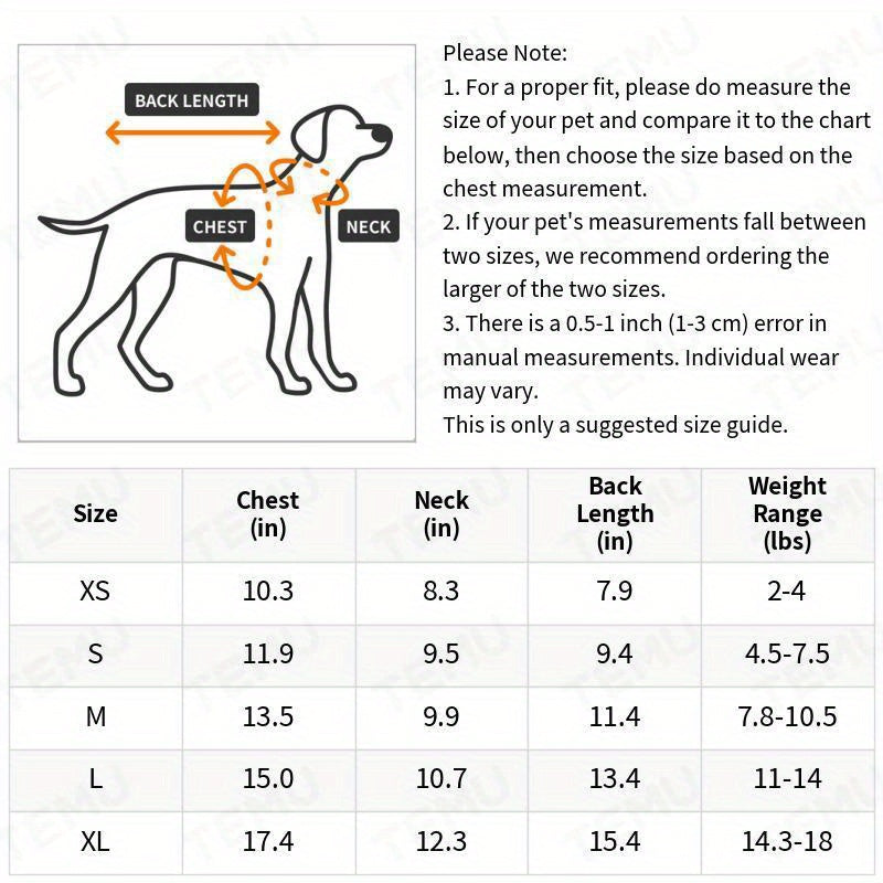 Dog Raincoat for Small Dogs - Cute Rainbow Pattern Waterproof Puppy Jumpsuit, All-Season Rain Jacket with Press Buckle Closure, Lightweight Dog Rain Coat for Small Breeds, Fun Pet Rain Outfit