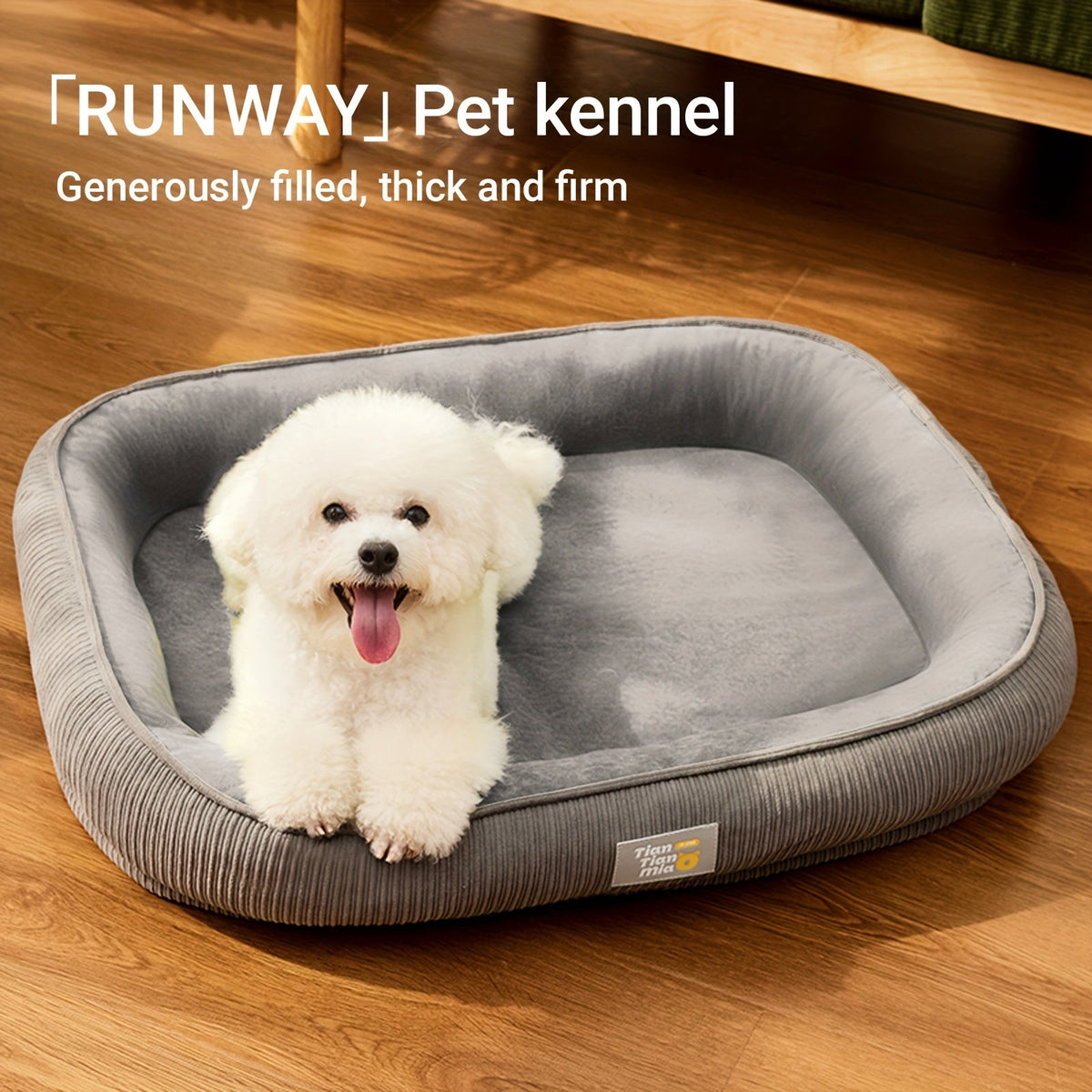 Orthopedic Dog Bed & Cat Bed All Season Comfort Pet Mattress Moisture-Wicking Surface Anti-Slip Bottom Washable Cover Fits Small Medium Large Dogs Cats S M L XL XXL Sizes Available