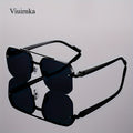 Semi-Rimless Vintage Fashion Glasses Unisex – Lightweight PC Polycarbonate Frame with Metal Hinge, Decorative Eyewear for Party, School, Daily Wear, Halloween, Christmas & Holiday Occasions