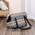 Cat Carrier Shoulder Bag Washable – Portable Zipper Pet Outing Bag for Small Medium Cats, Removable & Machine Washable, S (15.7x7in) & L (19.6x9in), Stripe Heart Owl Patterns, Plush & Regular Options