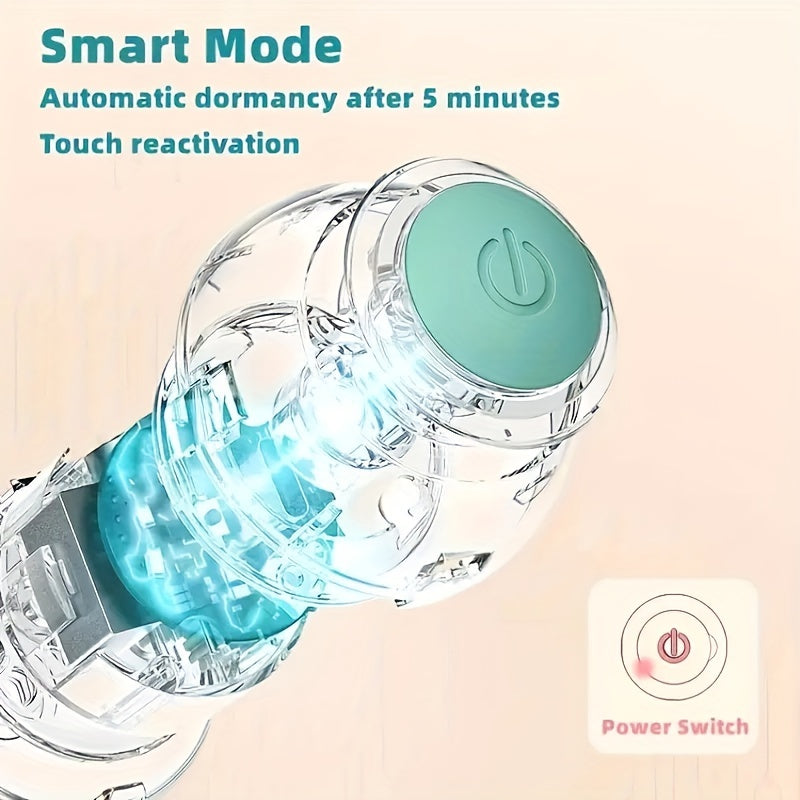Smart Automatic Cat Toy – Self-Playing Electric Rolling Ball with Teasing Stick, Boredom Relief Interactive Cat Teaser Toy for Indoor Cats, USB or Battery Powered