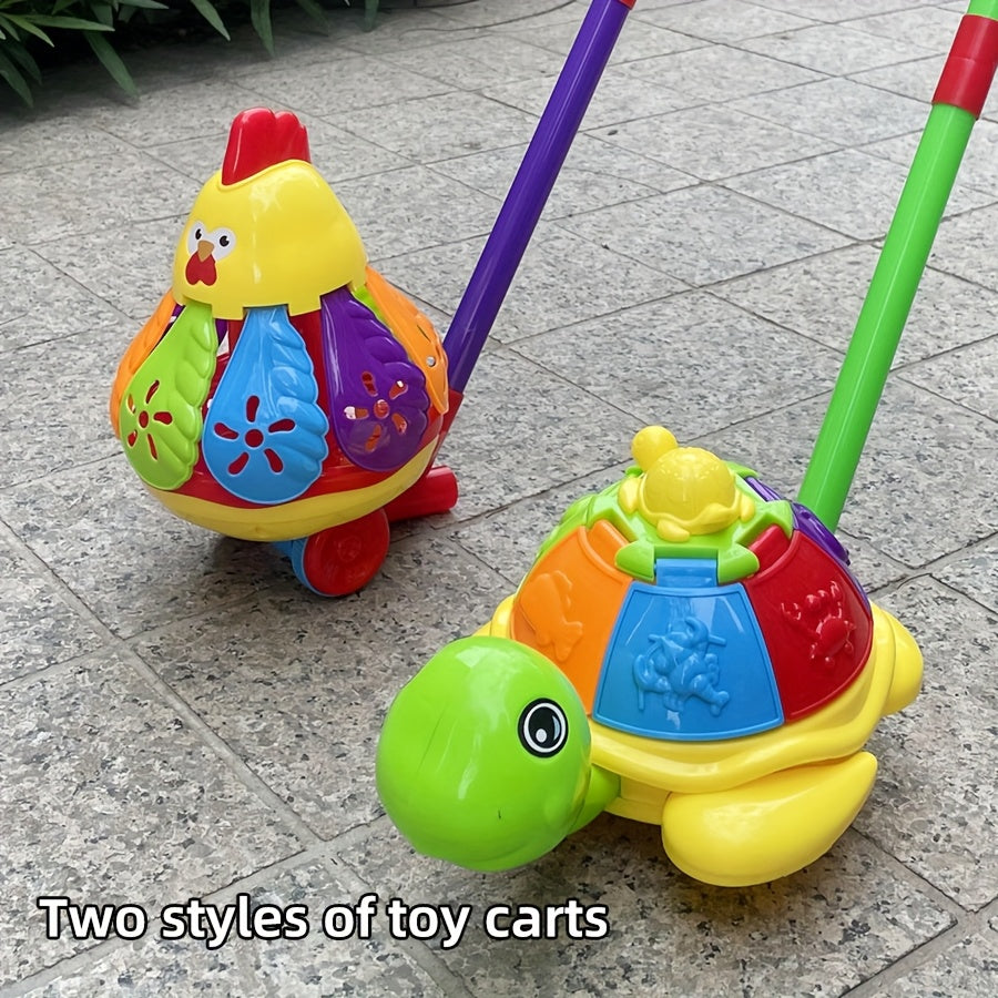 Rotating Winged Animal Toy Car for Kids, Interactive Spinning Turtle Rooster Shaped Vehicle, Indoor Outdoor Play Toy, Random Color Fun Gift for Birthdays Christmas Halloween Thanksgiving