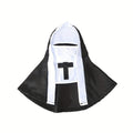 Pet Halloween Nun Costume - Funny Cosplay Photo Prop for Small to Medium Dogs & Cats, Cute Role-Play Dress-Up Outfit, Thin & Breathable, Sizes S/M/L