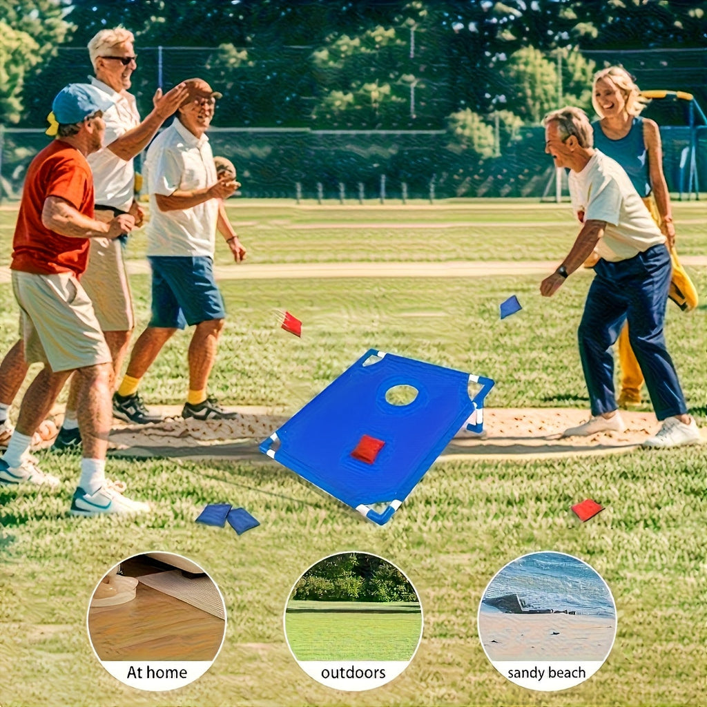 Cornhole Game Set 2 Boards 6 Bean Bags Storage Bag Indoor Outdoor Backyard Lawn Game for Kids Adults Family Fun Camping Beach Party Tailgate BBQ Yard Entertainment Christmas Halloween Gift