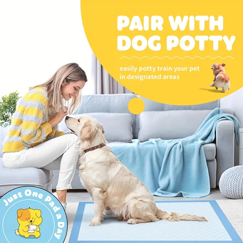 Dog Pee Pads 100 Count – 6-Layer Super Absorbent Puppy Training Pads, Leak-Proof & Odor Control, Disposable Dog Potty Pads for Puppies, Dogs & Cats, 34"x28" or 22"x22"