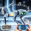 Smart Robot Dog 2.4GHz Remote Control Stunt Dog with AI Voice Control Smartphone App Dancing Music LED Lighting Programmable STEM Toy Gift for Kids Adults