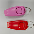 Dog Training Clicker 2 Pack - Professional Pet Clicker Trainer for Dogs Puppies and Cats, Positive Reinforcement Dog Obedience Training Tool with Wrist Strap, Pink and Red