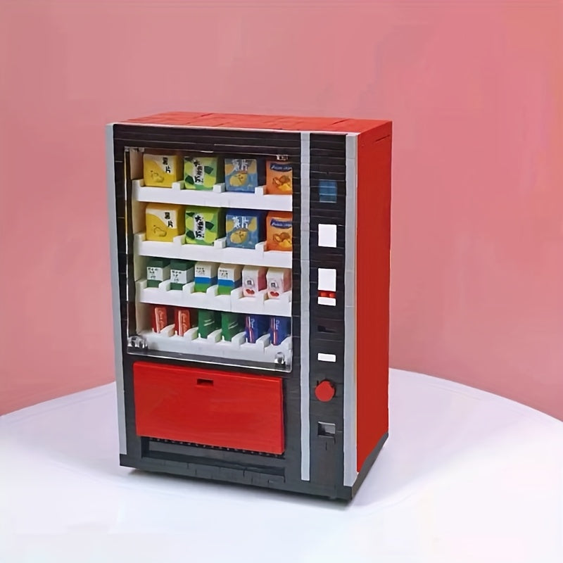 Vending Machine Building Blocks Set for Adults – Advanced High Difficulty Small Granule Brick Model Kit, Creative STEM Construction Toy, Unique Birthday & Holiday Gift Idea
