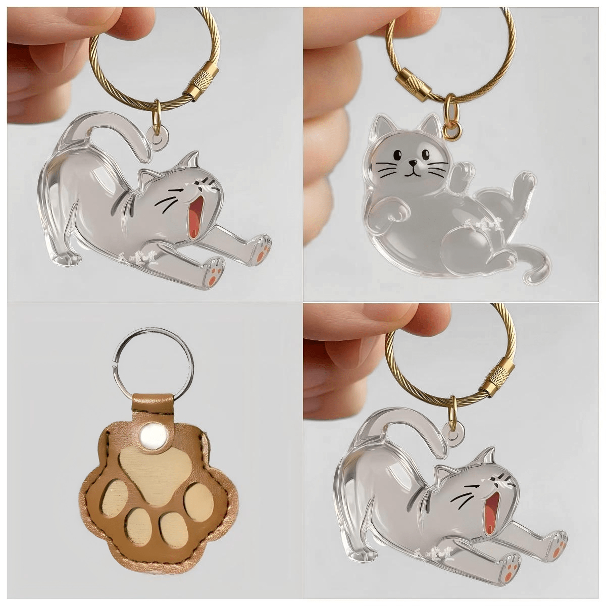 Pet Hair Keepsake Charms 3 Pack - Pet Fur Storage Souvenir Pendants for Bags Keychains & Phone, Memorial Accessories to Commemorate Your Beloved Cat or Dog, Unique Pet Loss Sympathy Gift