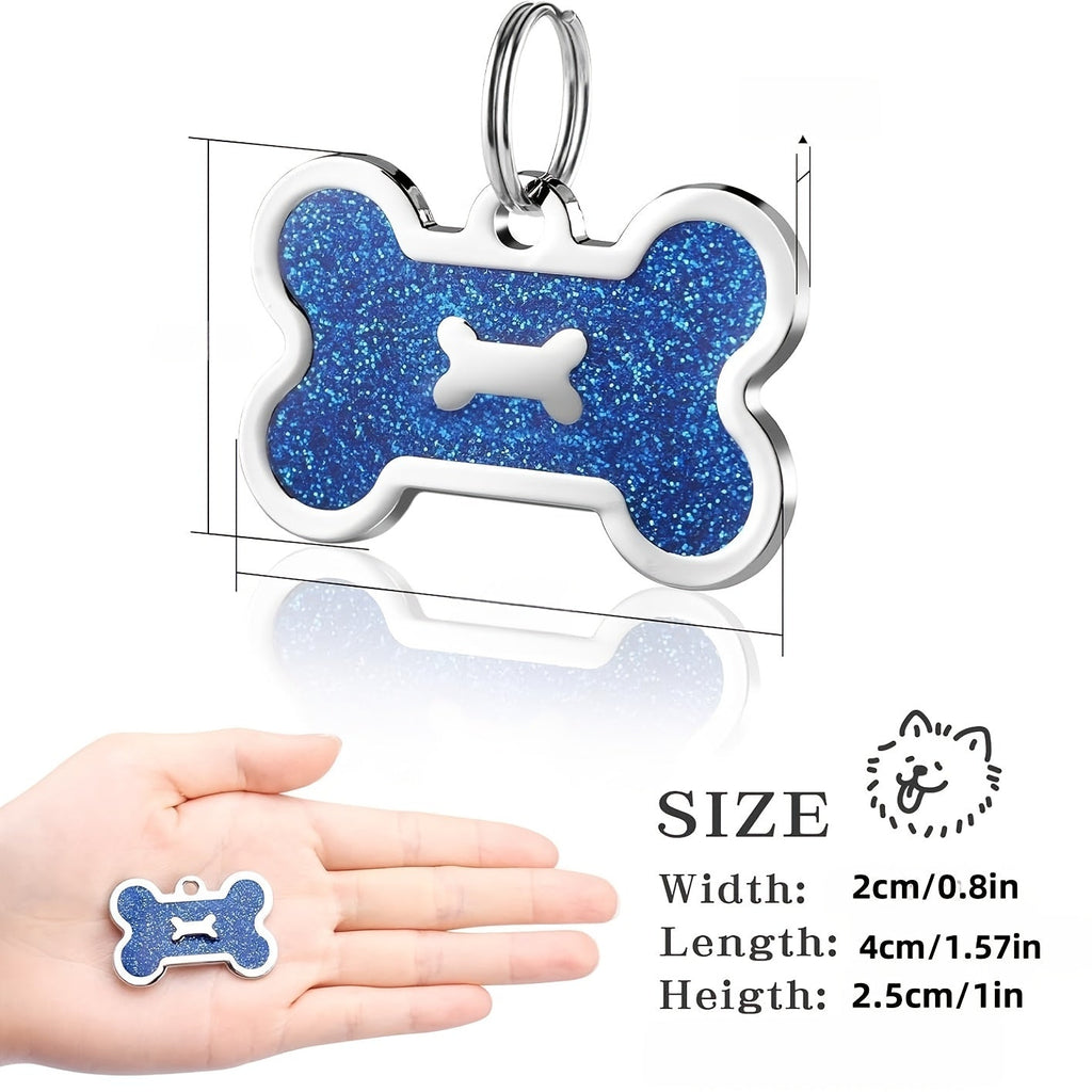 Personalized Pet ID Tag - Engravable Dog & Cat Collar Tag with Name, Phone & Info, Fits Small Medium Large Dogs & Cats, 6 Colors, Durable Everyday Pet ID Tag for Safety & Style