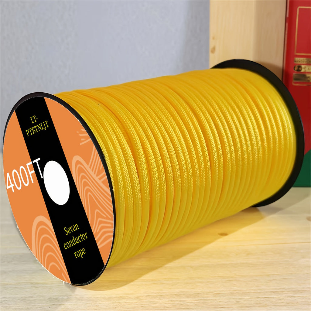 7-Core Paracord Tent Rope Multi-Purpose Outdoor Rope – Nylon Camping Rope for Tent Tie-Down Hanging Bracelet Keychain Backpack, 30M 50M 100M Vivid Colors Sturdy Structure