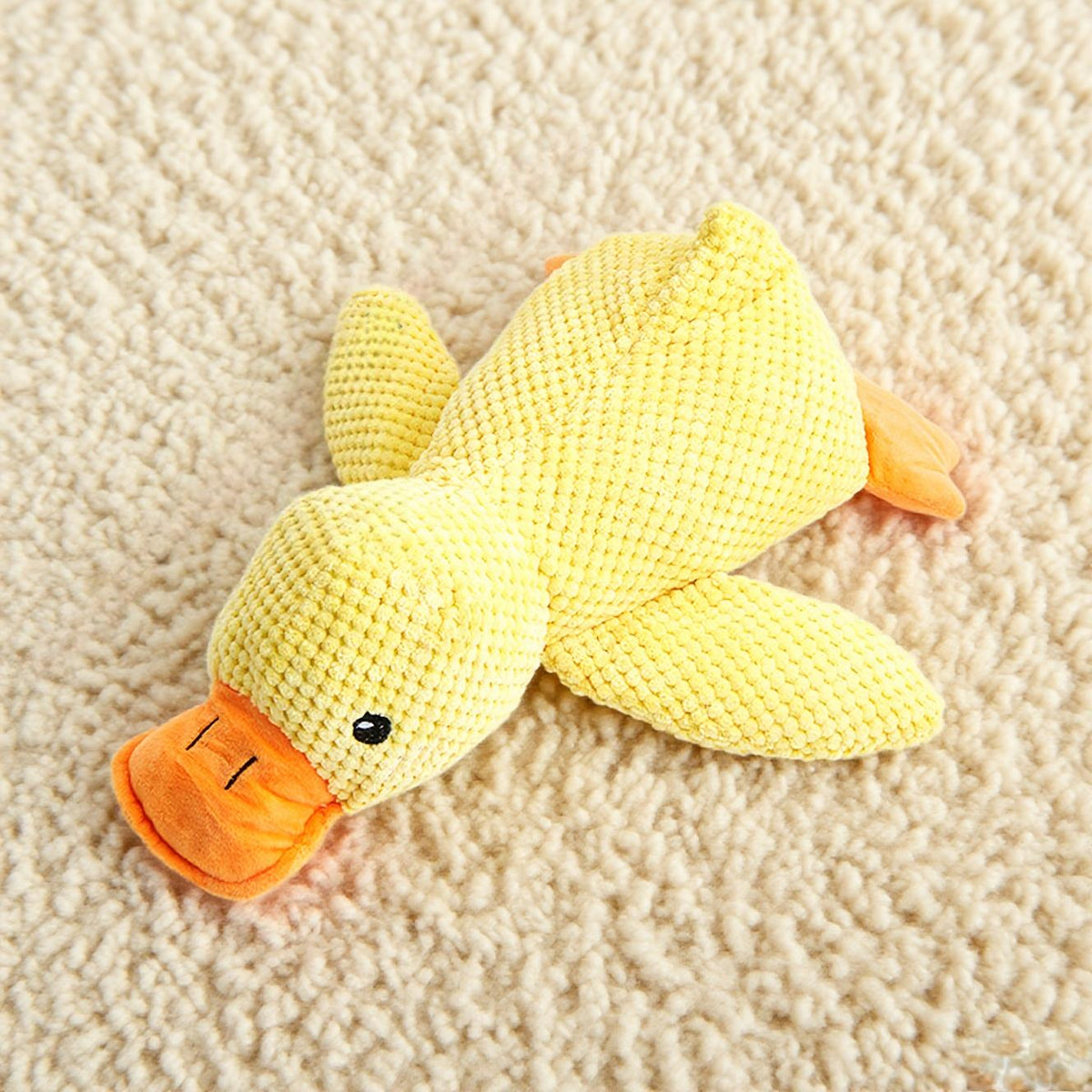 Duck Plush Squeaky Dog Toy 9" - Interactive Chewable Stuffed Animal for Dogs & Cats, 3 Colors, Bite-Resistant Squeak Toy for All Breeds, Cute Soft Pet Plush Toy for Play & Comfort