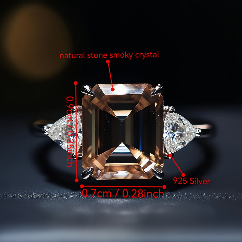 925 Sterling Silver Ring for Women with 3ct Synthetic Zirconia – Elegant CZ Engagement & Anniversary Ring, Party & Daily Wear, Sizes US6-US8