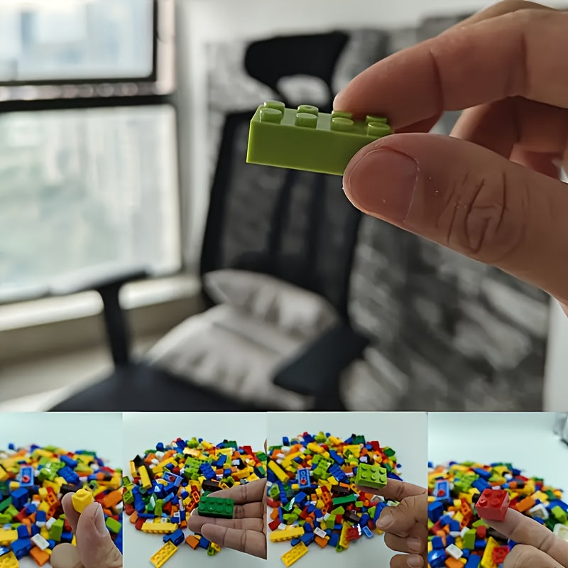 500 Piece Kids Building Blocks Educational Toy Set DIY Small Particle Interlocking Blocks Spark Creativity Imagination Gift for Boys Girls Kindergarten Ages 3+
