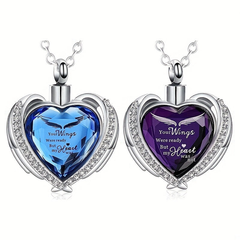 Stainless Steel Cremation Ash Necklace - Memorial Pendant Urn for Human & Pet Ashes, Keepsake Jewelry for Loss of Loved One, Elegant Sympathy Gift for Men & Women