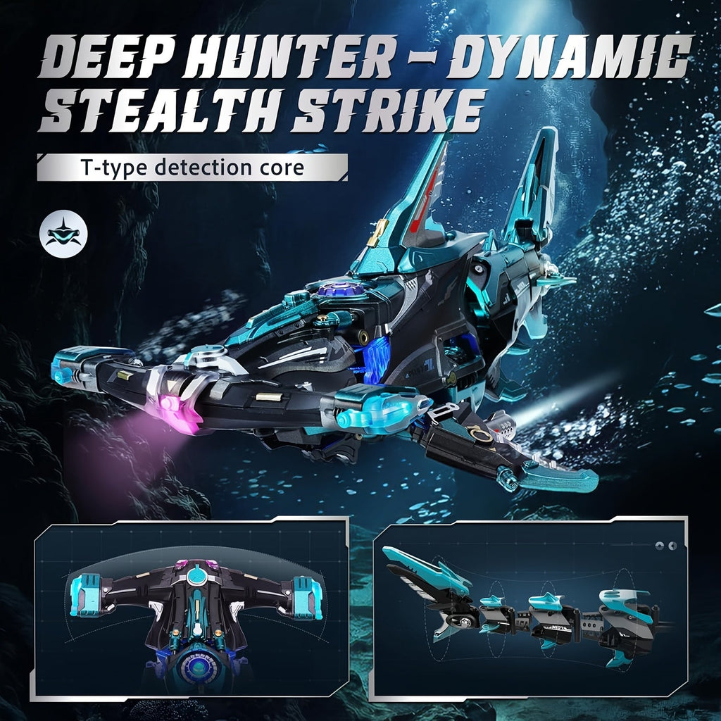 ROBOTIME Hammerhead Shark 3D Puzzle Mechanical Model Building Kit STEM Project No Battery Required Unique Desk Decor DIY Craft Gift for Teens Adults 14+