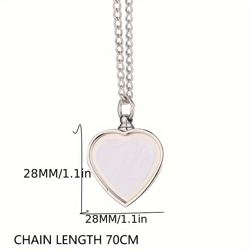 Custom Photo Necklace Personalized Memorial Pendant – Metal Keepsake Jewelry with Chain, Pet Loss Anniversary Birthday Gift for Men & Women, Unisex Silver Memorial Necklace