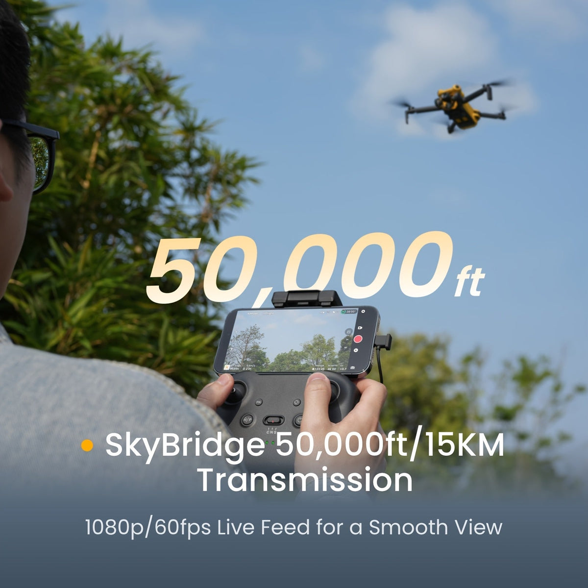 SKYROVER X1 Mini Drone with Camera 8K Photo 4K/60fps HDR Video, Under 249g No FAA Registration, 3-Axis Gimbal, 360° Obstacle Sensing, 96-Min Flight 3 Batteries, 15KM Transmission, Auto Track & Night Mode