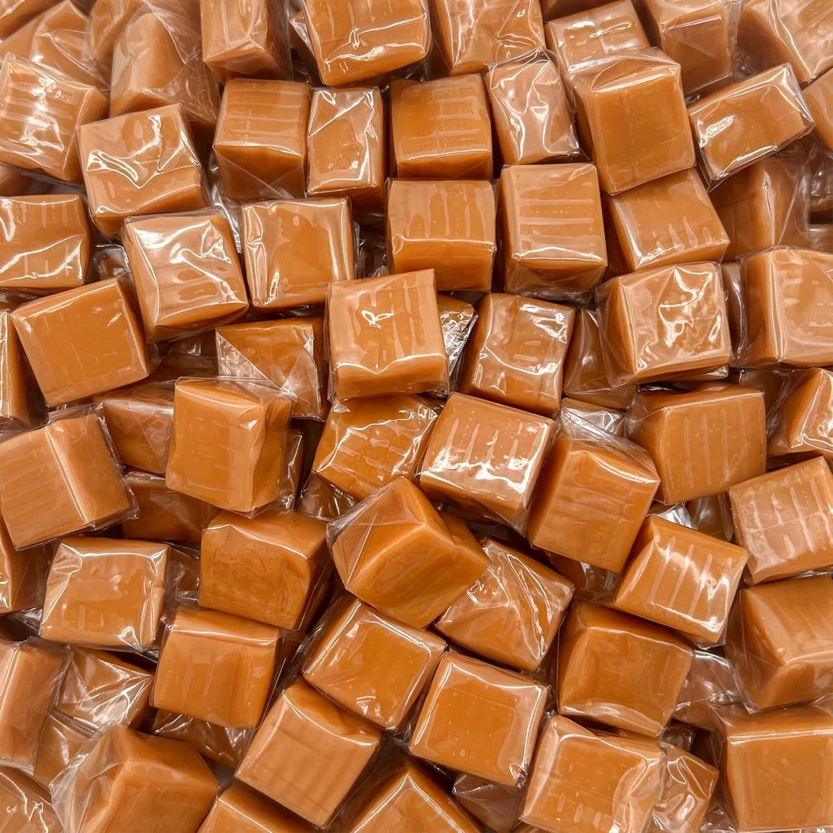 Sea Salt Caramel Cubes Candy 3 Pounds Bulk Pack – About 225 Count, Individually Wrapped, Chewy Caramel Candy for Sharing, Snacking, Gifting, Baking & Candy Bowls