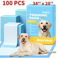 Dog Pee Pads 100 Count – 6-Layer Super Absorbent Puppy Training Pads, Leak-Proof & Odor Control, Disposable Dog Potty Pads for Puppies, Dogs & Cats, 34"x28" or 22"x22"